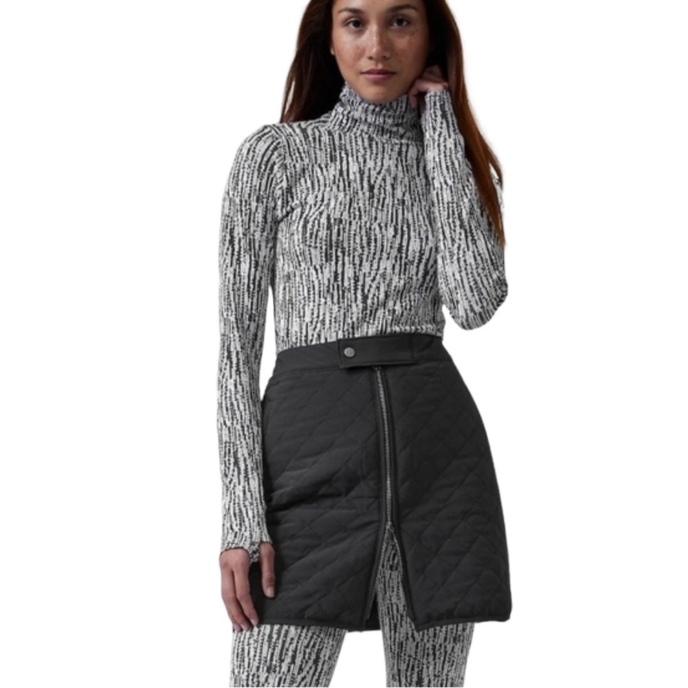 Athleta Women's Black Après Ski Skirt‎ Nwot